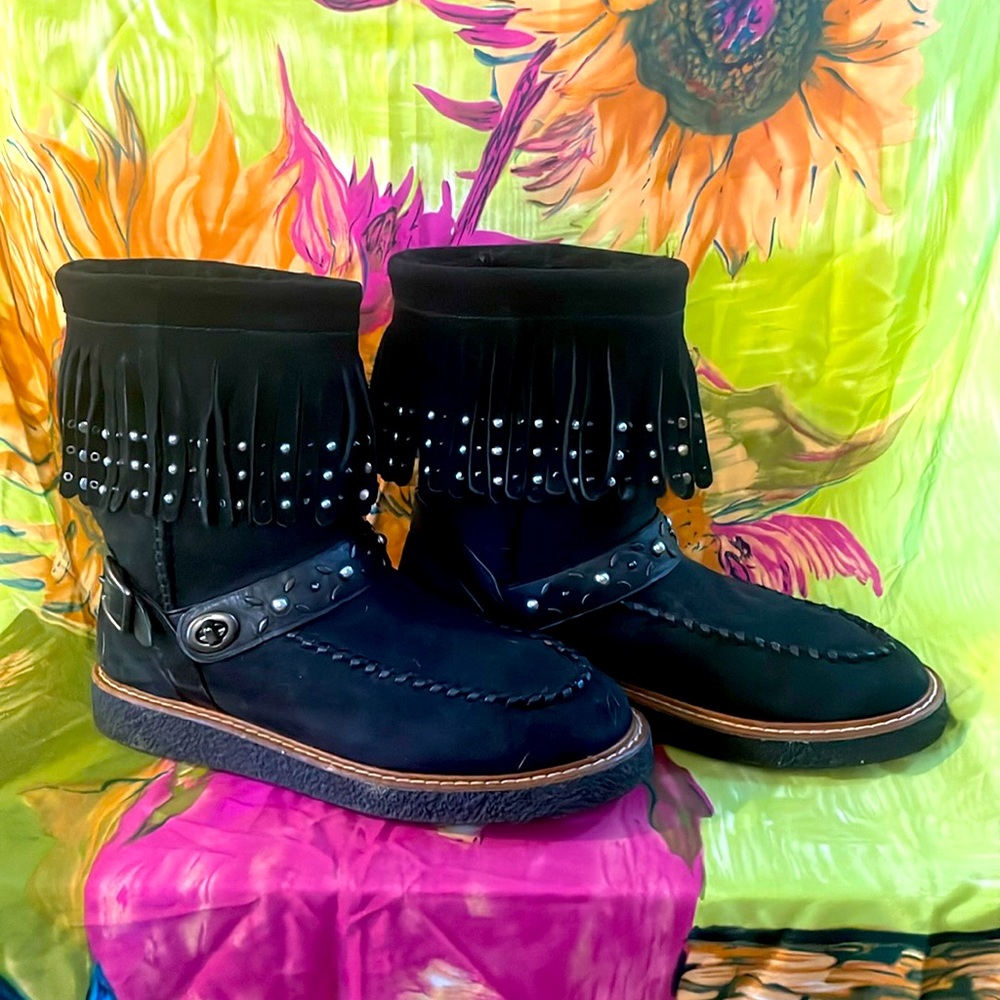 Coach Suede Moccasins Size 7B